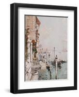 The Grand Canal, Venice-Franz Richard Unterberger-Framed Giclee Print