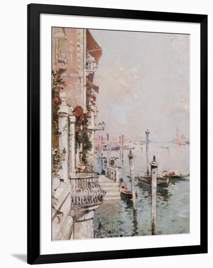 The Grand Canal, Venice-Franz Richard Unterberger-Framed Premium Giclee Print