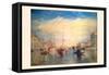 The Grand Canal, Venice-J. M. W. Turner-Framed Stretched Canvas