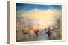 The Grand Canal, Venice-J. M. W. Turner-Stretched Canvas