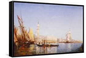 The Grand Canal, Venice-Felix Ziem-Framed Stretched Canvas