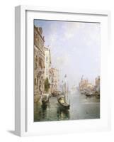 The Grand Canal, Venice-Franz Richard Unterberger-Framed Giclee Print