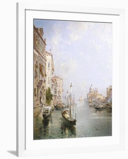 The Grand Canal, Venice-Franz Richard Unterberger-Framed Giclee Print