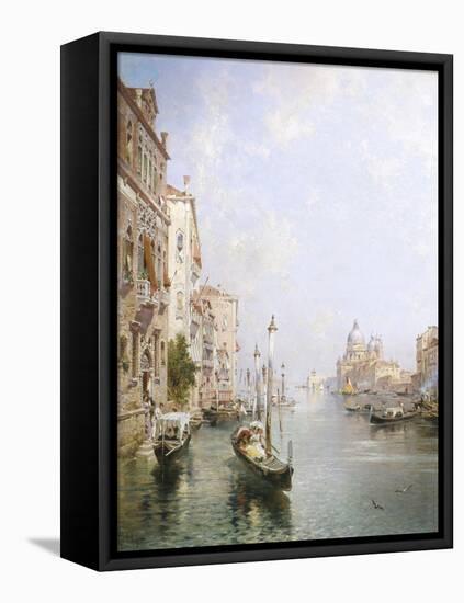 The Grand Canal, Venice-Franz Richard Unterberger-Framed Stretched Canvas