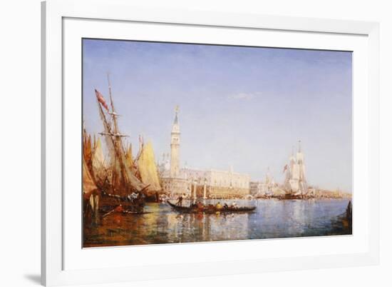 The Grand Canal, Venice-Felix Ziem-Framed Giclee Print