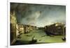 The Grand Canal, View of the Palazzo Balbi Towards the Rialto Bridge, 1724-Canaletto-Framed Giclee Print