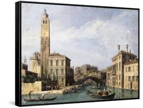 The Grand Canal with San Geremia, Palazzo Labia and the Entrance to the Cannaregio. Ca. 1726-30-Canaletto Giovanni Antonio Canal-Framed Stretched Canvas