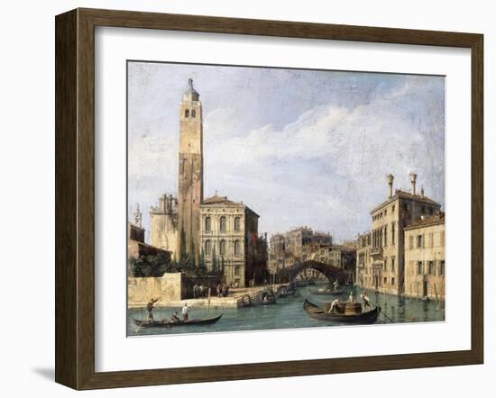 The Grand Canal with San Geremia, Palazzo Labia and the Entrance to the Cannaregio. Ca. 1726-30-Canaletto Giovanni Antonio Canal-Framed Giclee Print