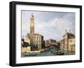 The Grand Canal with San Geremia, Palazzo Labia and the Entrance to the Cannaregio. Ca. 1726-30-Canaletto Giovanni Antonio Canal-Framed Giclee Print