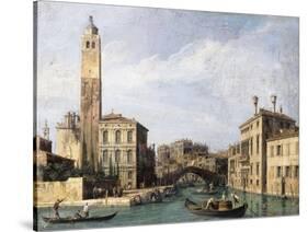 The Grand Canal with San Geremia, Palazzo Labia and the Entrance to the Cannaregio. Ca. 1726-30-Canaletto Giovanni Antonio Canal-Stretched Canvas