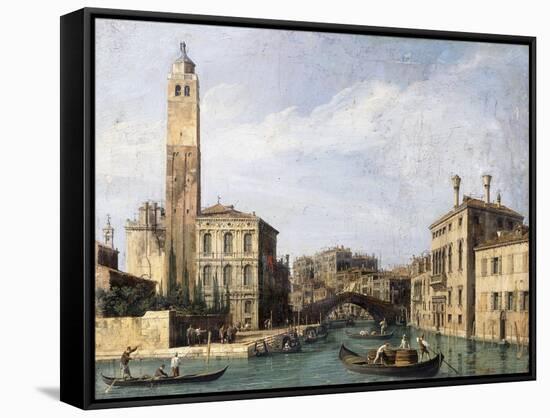 The Grand Canal with San Geremia, Palazzo Labia and the Entrance to the Cannaregio. Ca. 1726-30-Canaletto Giovanni Antonio Canal-Framed Stretched Canvas