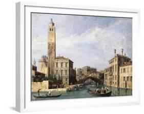 The Grand Canal with San Geremia, Palazzo Labia and the Entrance to the Cannaregio. Ca. 1726-30-Canaletto Giovanni Antonio Canal-Framed Giclee Print