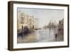 The Grand Canal, with Santa Maria Della Salute, Venice, Italy, 1865-Edward Lear-Framed Giclee Print