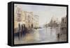 The Grand Canal, with Santa Maria Della Salute, Venice, Italy, 1865-Edward Lear-Framed Stretched Canvas