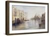 The Grand Canal, with Santa Maria Della Salute, Venice, Italy, 1865-Edward Lear-Framed Giclee Print