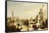 The Grand Canal with Santa Maria Della Salute, Venice-Edward Pritchett-Framed Stretched Canvas