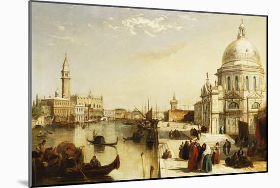 The Grand Canal with Santa Maria Della Salute, Venice-Edward Pritchett-Mounted Giclee Print