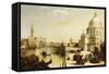 The Grand Canal with Santa Maria Della Salute, Venice-Edward Pritchett-Framed Stretched Canvas