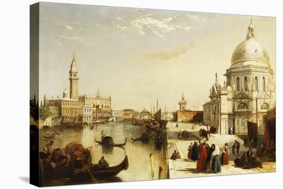 The Grand Canal with Santa Maria Della Salute, Venice-Edward Pritchett-Stretched Canvas