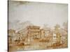 The Grand Canal with the Ca' Pesaro-Francesco Guardi-Stretched Canvas