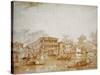 The Grand Canal with the Ca' Pesaro-Francesco Guardi-Stretched Canvas