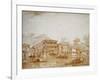 The Grand Canal with the Ca' Pesaro-Francesco Guardi-Framed Giclee Print