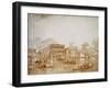 The Grand Canal with the Ca' Pesaro-Francesco Guardi-Framed Giclee Print