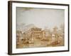 The Grand Canal with the Ca' Pesaro-Francesco Guardi-Framed Giclee Print