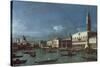 The Grand Canal with the Church of Santa Maria della Salute-Bernardo Bellotto-Stretched Canvas