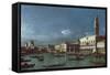 The Grand Canal with the Church of Santa Maria della Salute-Bernardo Bellotto-Framed Stretched Canvas