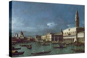 The Grand Canal with the Church of Santa Maria della Salute-Bernardo Bellotto-Stretched Canvas