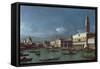 The Grand Canal with the Church of Santa Maria della Salute-Bernardo Bellotto-Framed Stretched Canvas