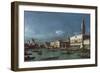 The Grand Canal with the Church of Santa Maria della Salute-Bernardo Bellotto-Framed Giclee Print