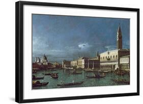 The Grand Canal with the Church of Santa Maria della Salute-Bernardo Bellotto-Framed Giclee Print