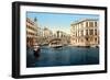 The Grand Canal with the Rialto Bridge, Venice, Italy-null-Framed Art Print