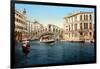 The Grand Canal with the Rialto Bridge, Venice, Italy-null-Framed Art Print