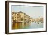 The Grand Canal with the Rialto Bridge, Venice-Rafael Senet-Framed Giclee Print