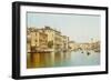 The Grand Canal with the Rialto Bridge, Venice-Rafael Senet-Framed Giclee Print