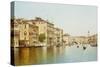 The Grand Canal with the Rialto Bridge, Venice-Rafael Senet-Stretched Canvas