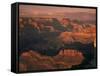 The Grand Canyon at Sunset from the South Rim, Unesco World Heritage Site, Arizona, USA-Tony Gervis-Framed Stretched Canvas