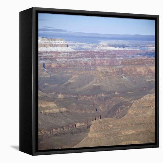 The Grand Canyon in Winter, Unesco World Heritage Site, Arizona, USA-Tony Gervis-Framed Stretched Canvas