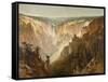 The Grand Canyon of the Yellowstone, C.1884 (Oil on Canvas)-Thomas Hill-Framed Stretched Canvas
