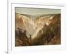 The Grand Canyon of the Yellowstone, C.1884 (Oil on Canvas)-Thomas Hill-Framed Giclee Print