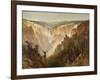 The Grand Canyon of the Yellowstone, C.1884 (Oil on Canvas)-Thomas Hill-Framed Giclee Print