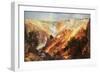 The Grand Canyon of The Yellowstone-Thomas Moran-Framed Art Print