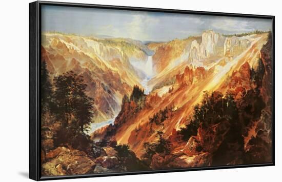 The Grand Canyon of The Yellowstone-Thomas Moran-Framed Art Print