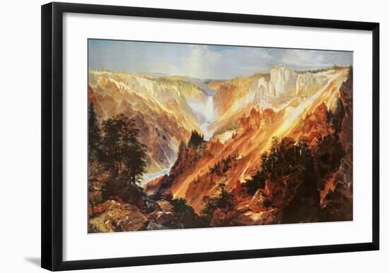 The Grand Canyon of The Yellowstone-Thomas Moran-Framed Art Print