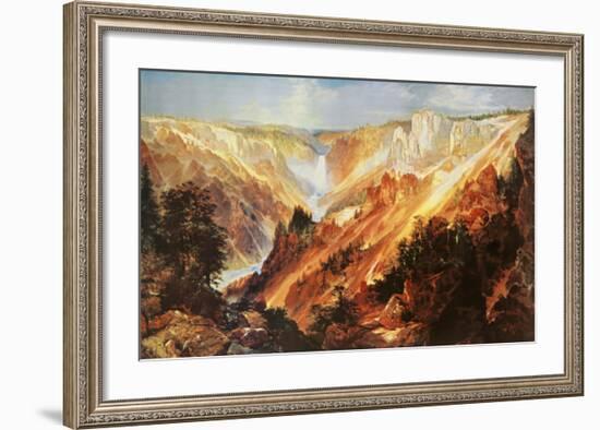 The Grand Canyon of The Yellowstone-Thomas Moran-Framed Art Print