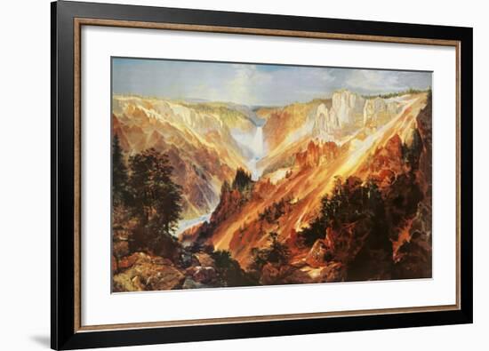 The Grand Canyon of The Yellowstone-Thomas Moran-Framed Art Print