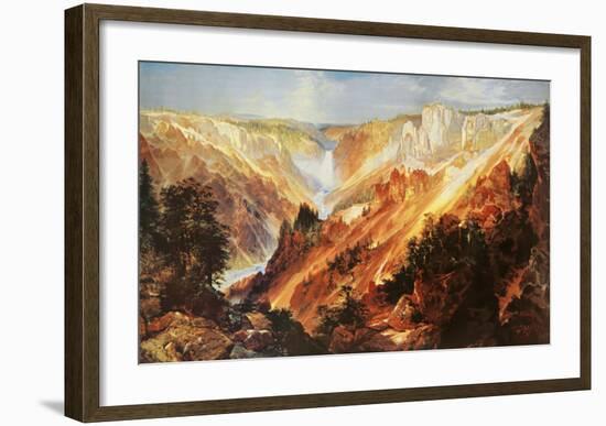 The Grand Canyon of The Yellowstone-Thomas Moran-Framed Art Print